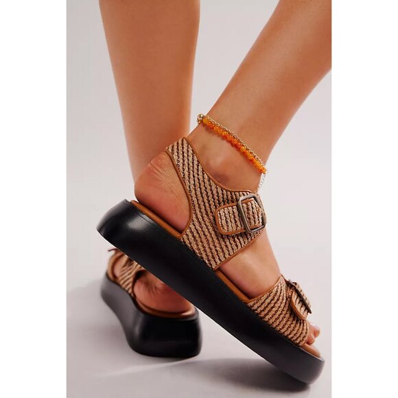 🎉LAST CHANCE🎉 FREE PEOPLE Mandi Weave Sandal / Natural - Picture 2 of 10